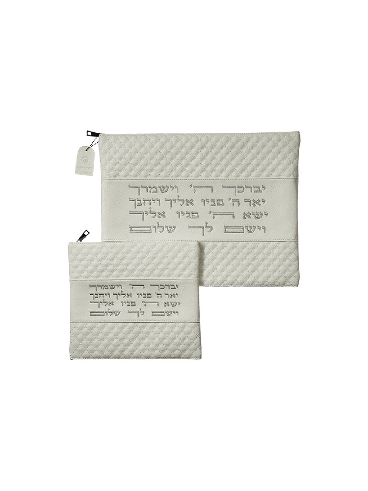 סט תיקי טלית ותפילין דמוי עור א... | תיקי טלית ותפילין